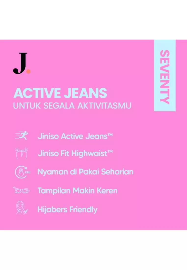 Highwaist Rok A-Line Jeans Panjang 904 SEVENTY