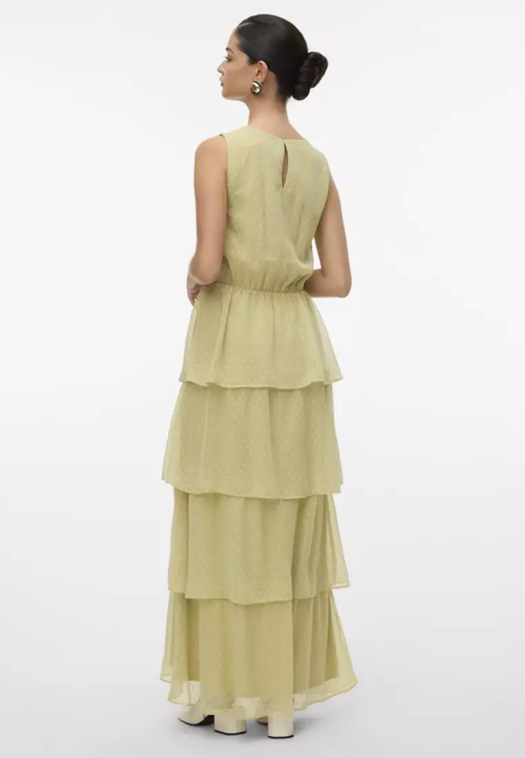 Sleeveless Layer Maxi Dress