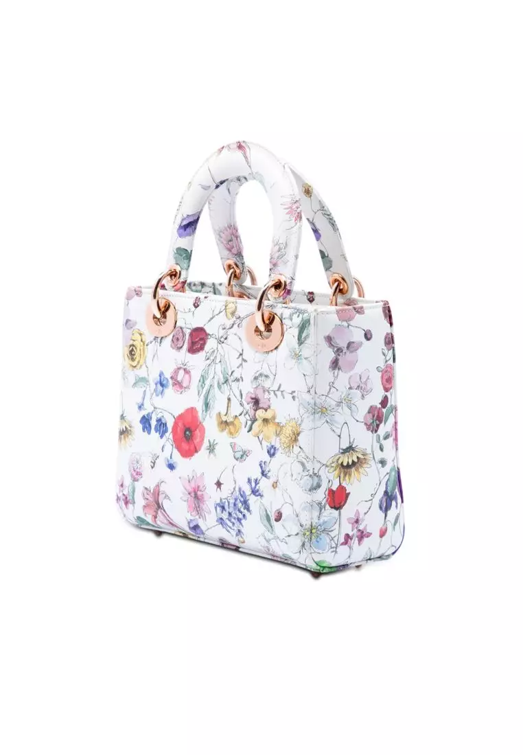 Pre-Loved Dior Small Calfskin Florilegio My Abcdior Lady Dior