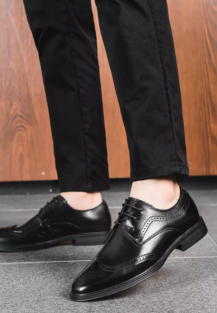 Leather Brogue Wedding Shoes MK81200-1