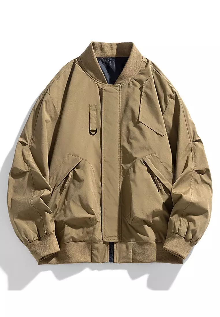 Stylish Bomber Jacket Baseball Coat