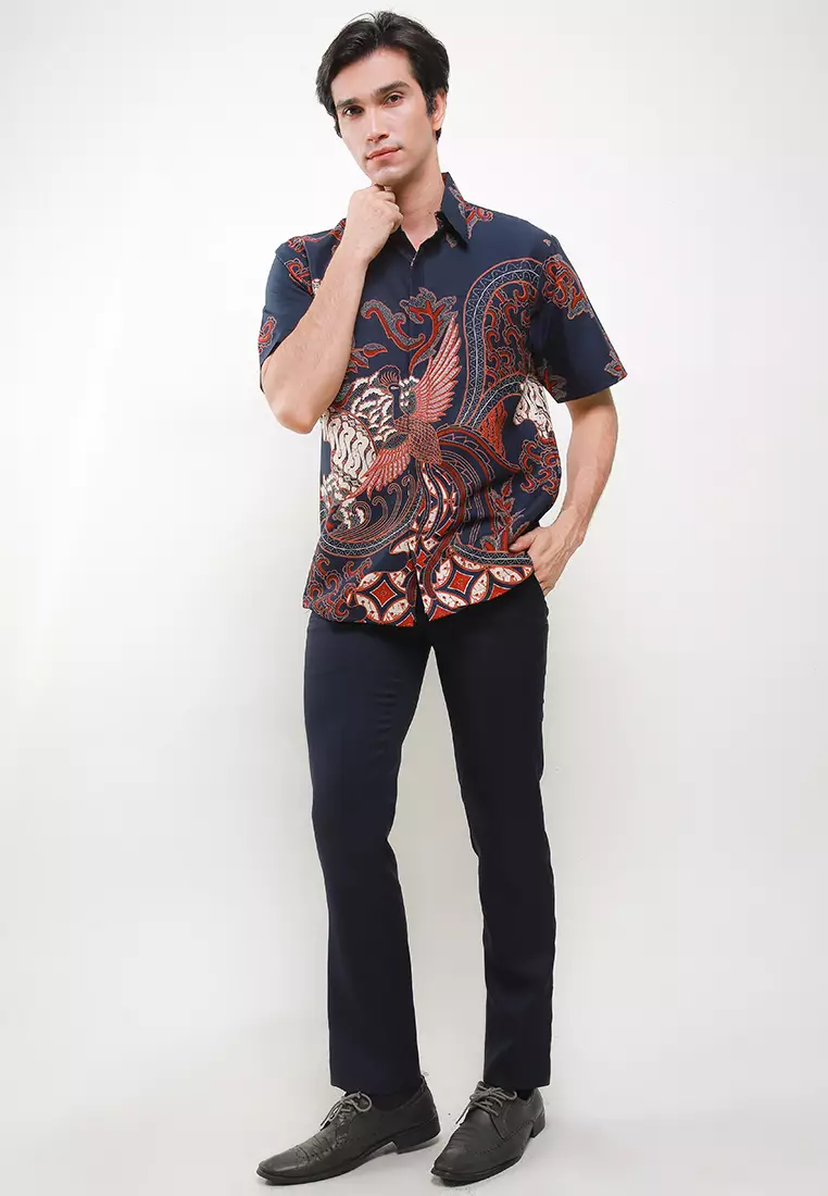 Azada Shirt Kemeja Batik Pria Pendek