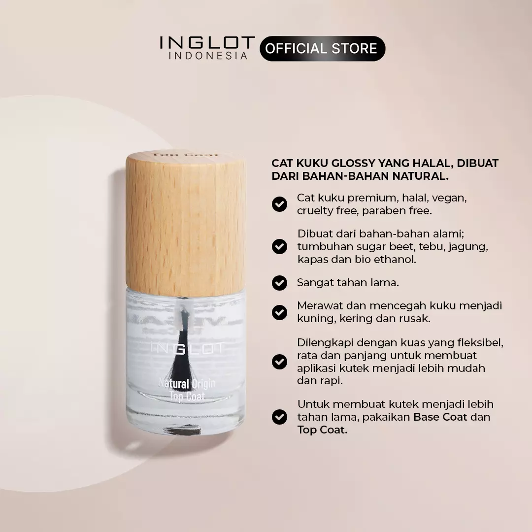 INGLOT NATURAL ORIGIN TOP COAT