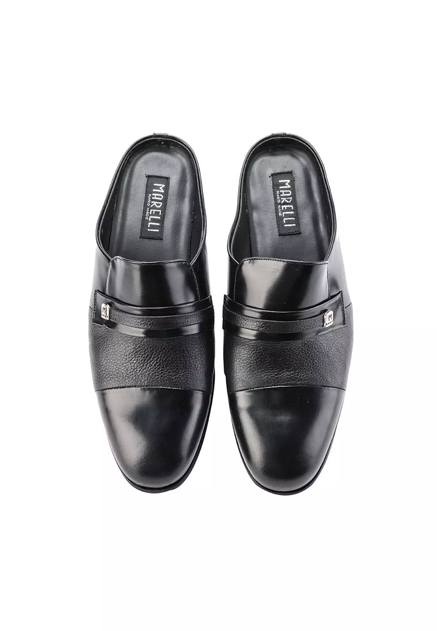 Galileo Sepatu Mules Pantofel Formal Pria Kulit Asli