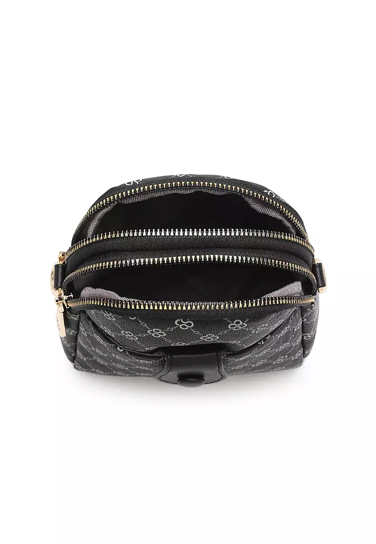 Women's Top Handle Bag / Sling Bag / Crossbody Bag - Black