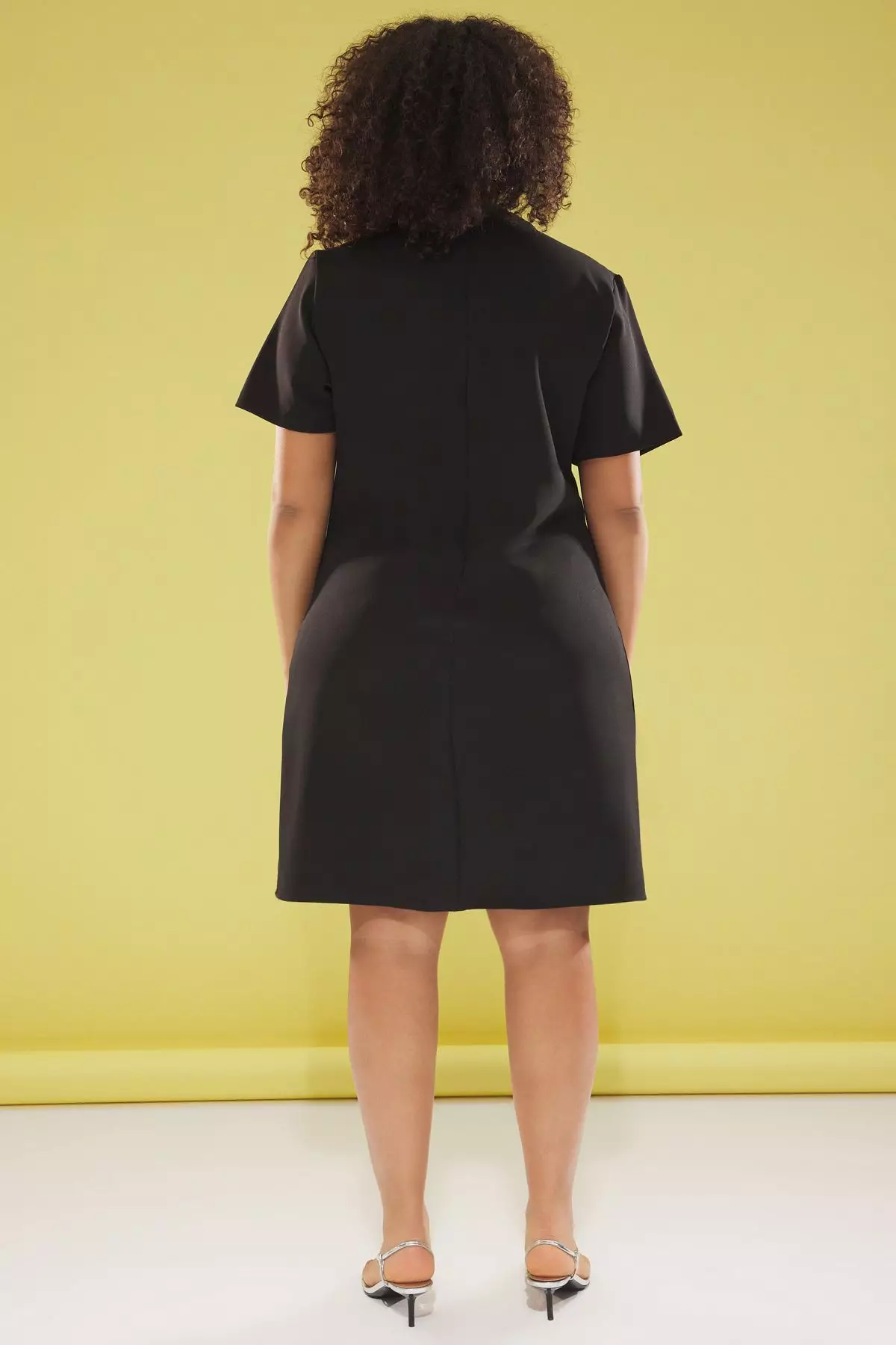 Plus Size Ribbon Mini Dress