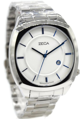 Zeca 2008M.H.D.S1 Jam Tangan Pria Stainless Steel Silver Plat Putih