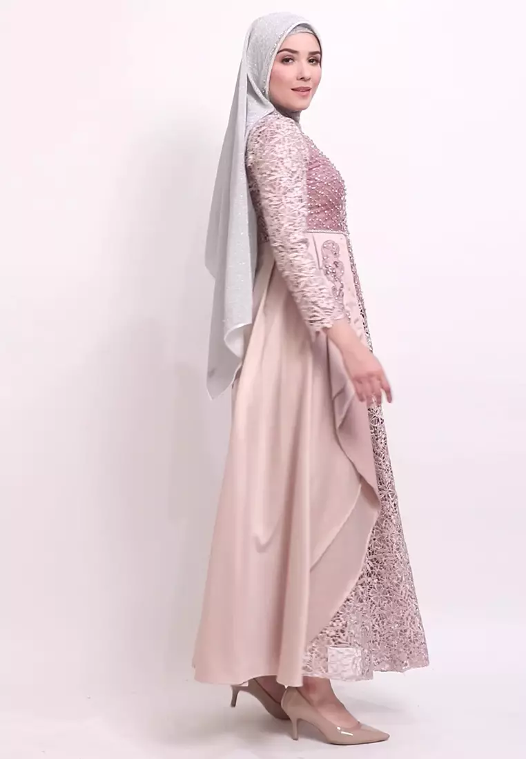 Bibiq Gamis Brokat Satin