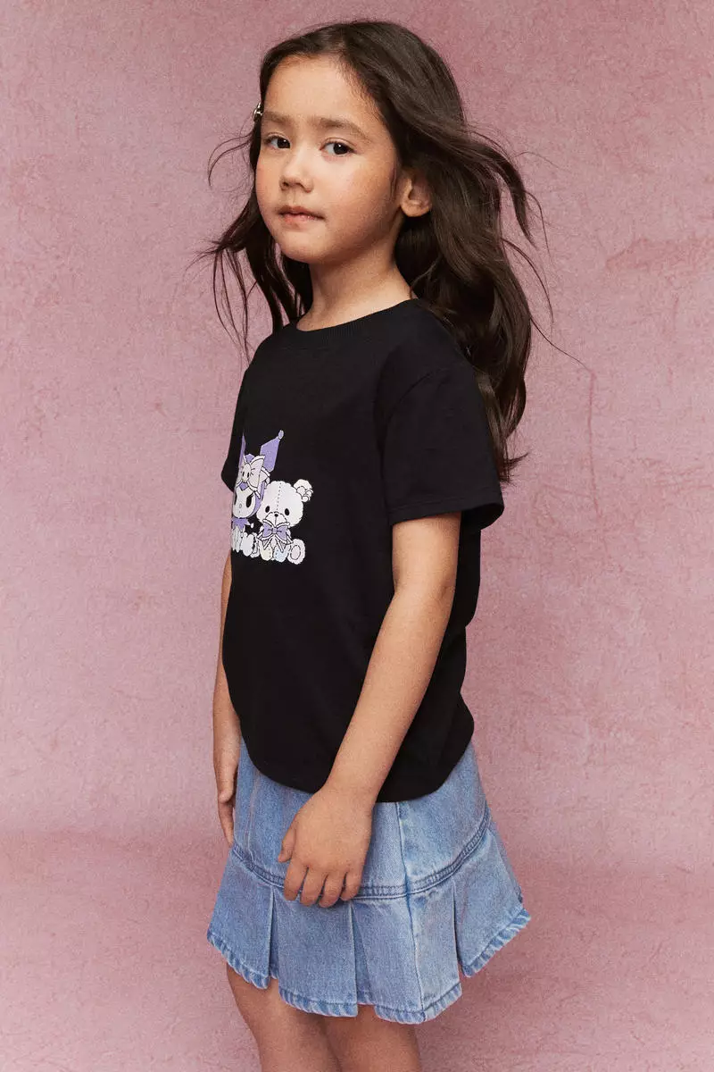 Printed cotton T-shirt