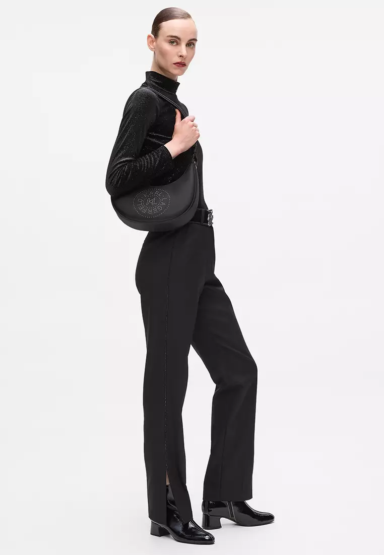 K/Circle Studs Moon Shoulder Bag