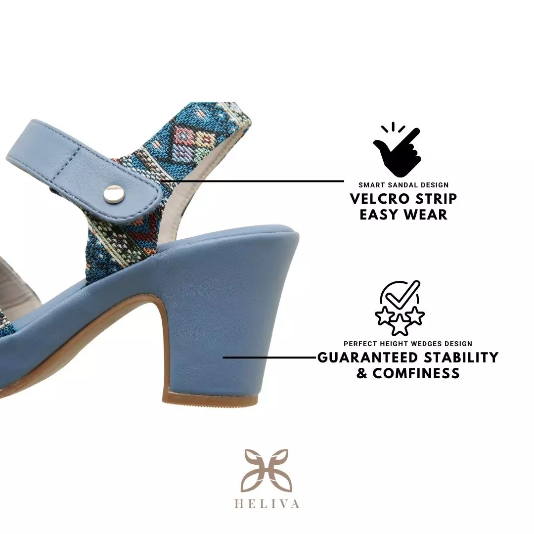 Heliva Mulan Woman Heels Sling Batik