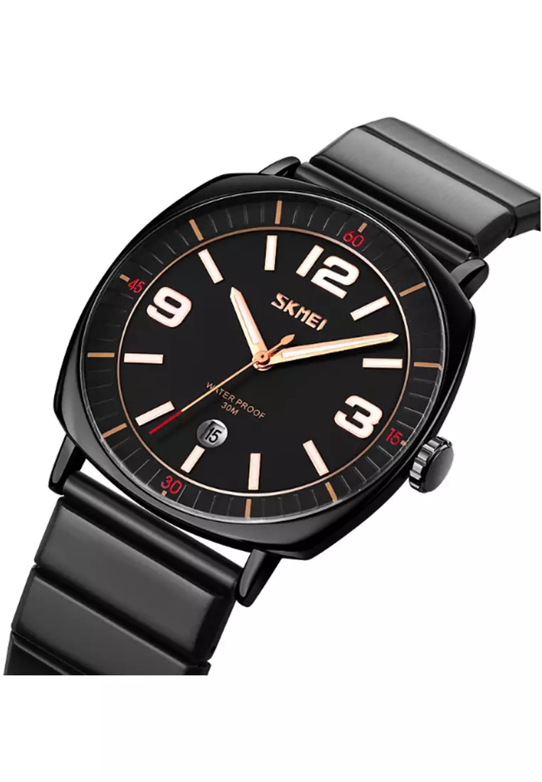 Jam Tangan Analog Pria Waterproof Strap Tali Material Stainless Steel GN35 ORIGINAL