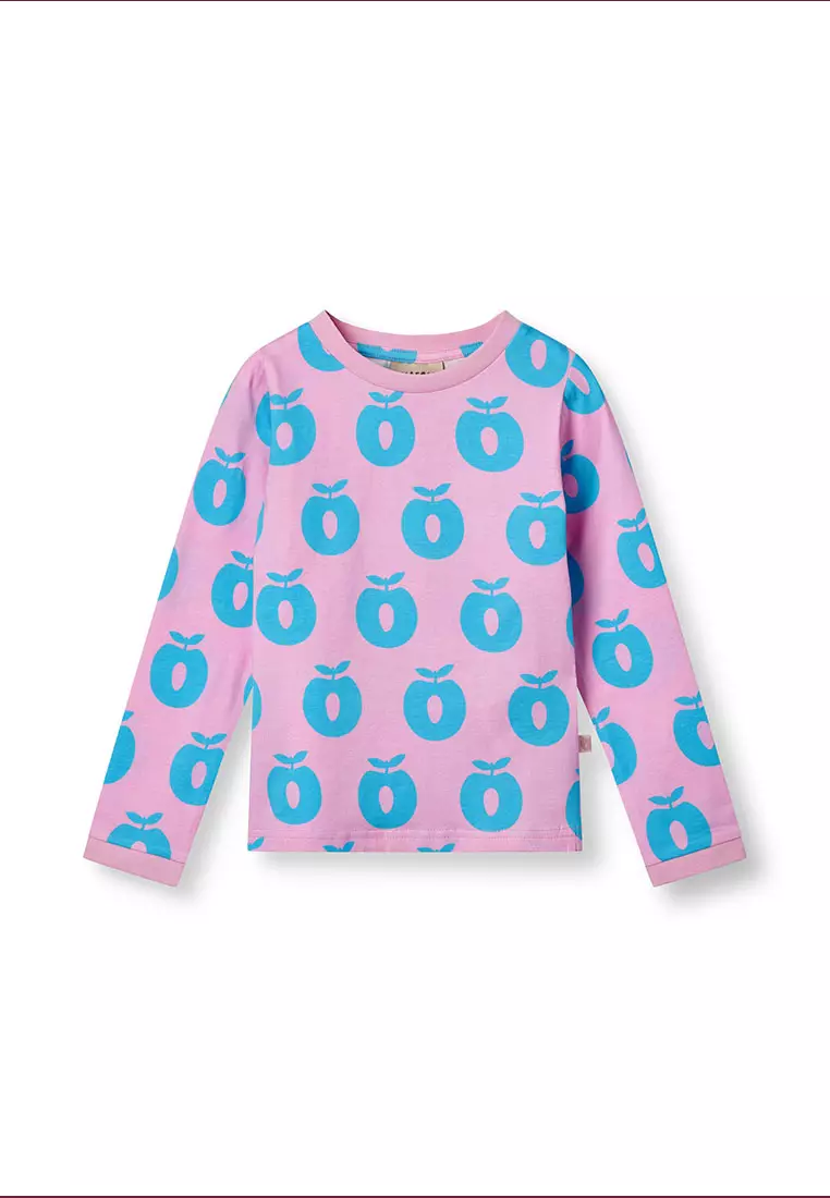 Long-sleeved top with apples
