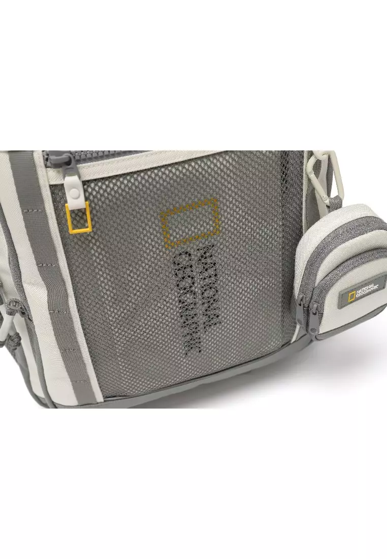 ★NATIONAL GEOGRAPHIC★POUCH MESH POCKET BACKPACK Nat Geo Clamshell Mesh Backpack Dlx 5 Pocket -TI/Bk