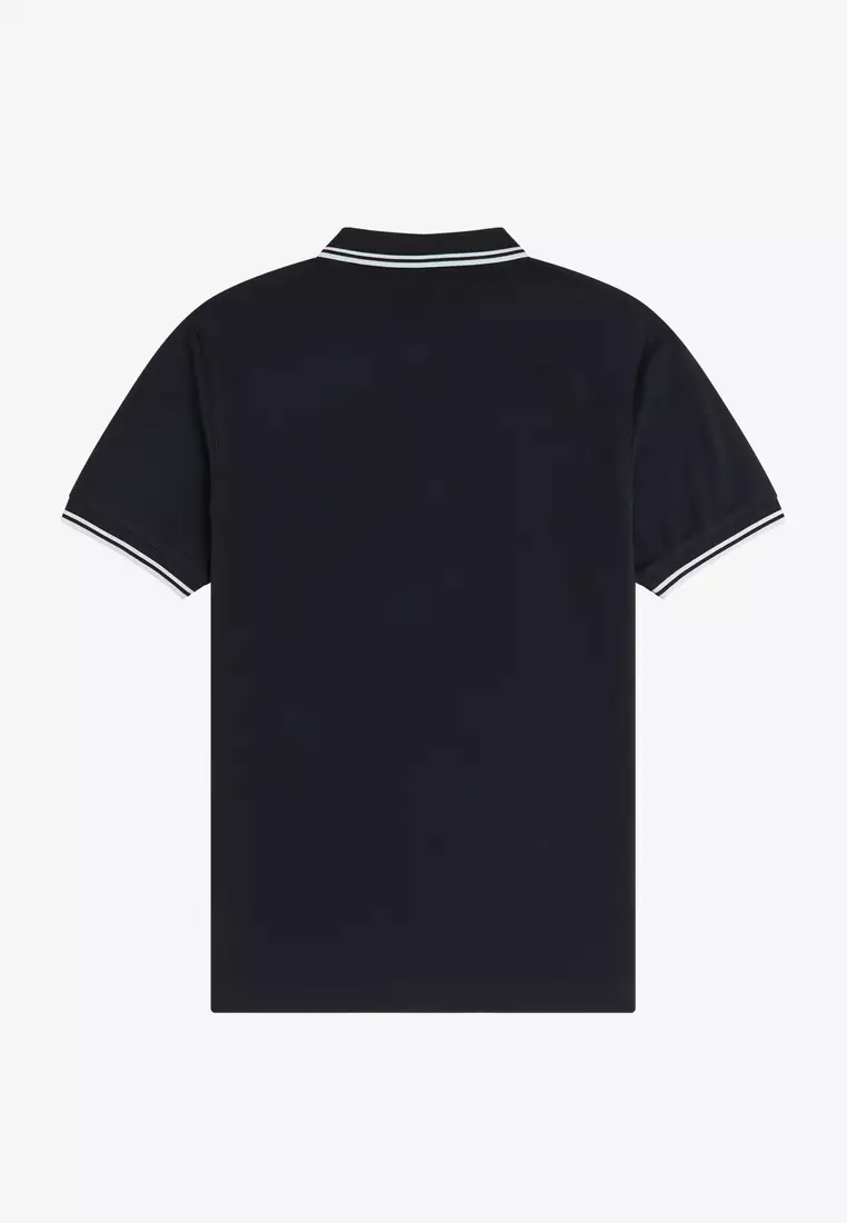 Fred Perry M3600 Twin Tipped Fred Perry Shirt (Navy / White / White)