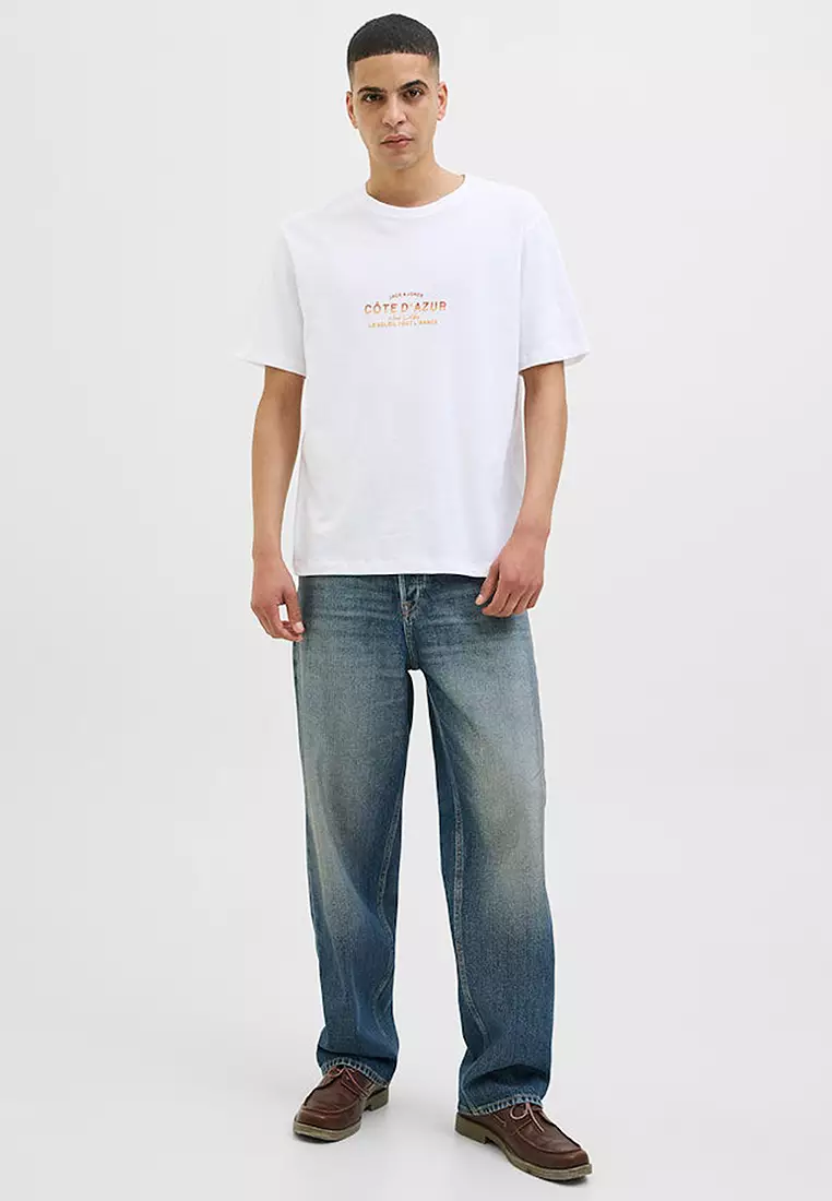 Short Sleeves Chest Crew Neck Tee