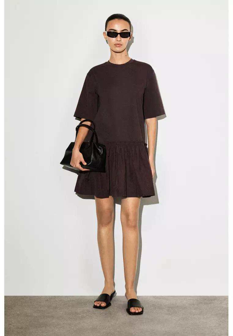 Buy COS PANELLED DROPPED-WAIST MINI DRESS 2026 Online | ZALORA