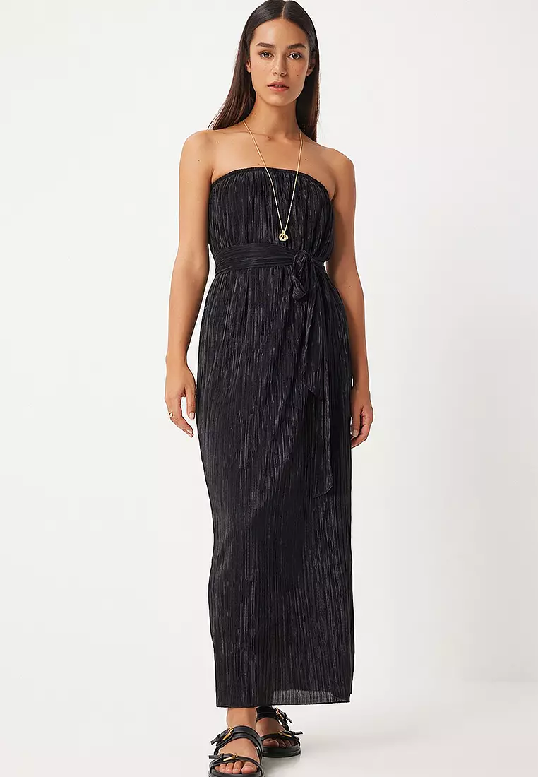 Pleated Maxi Dress