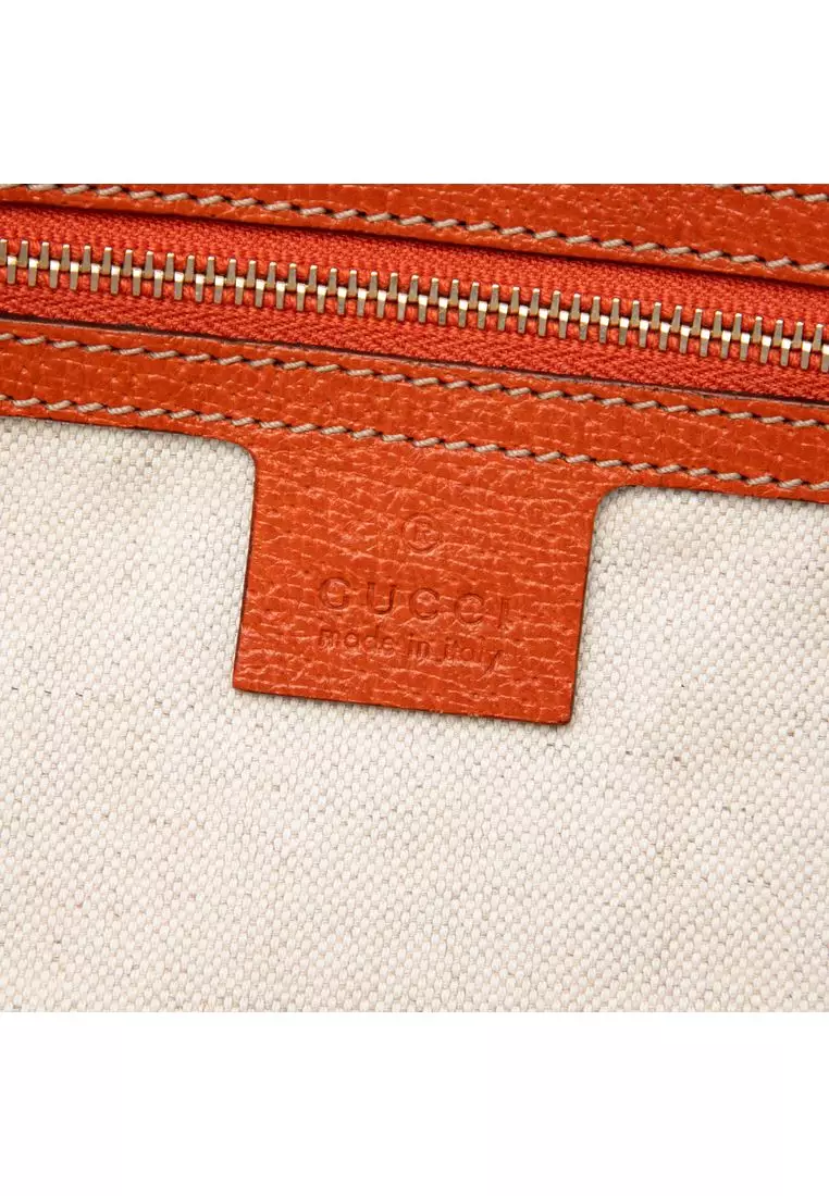 Pre-Loved Gucci Medium Gg Canvas Bree Dome Tote