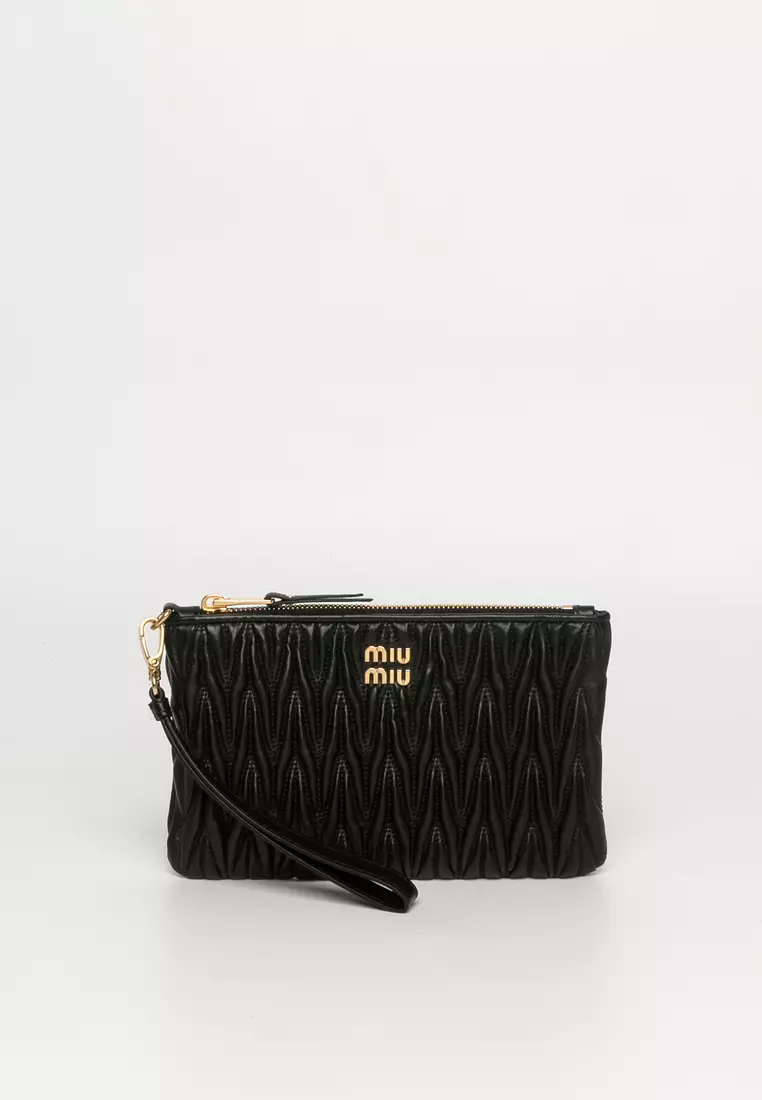 MIU MIU Matelasse Nappa Leather Pouch