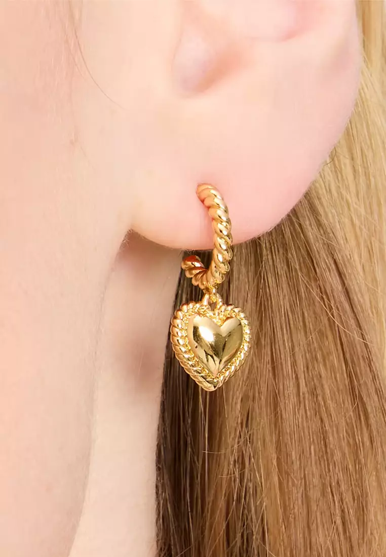 Golden Hour Huggies Earrings - Gold KG277