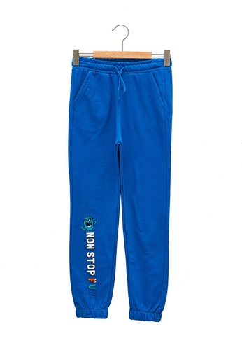LC Waikiki blue Elastic Waist Boy Jogger Trousers 8A5CCKA4BB4BFFGS_1