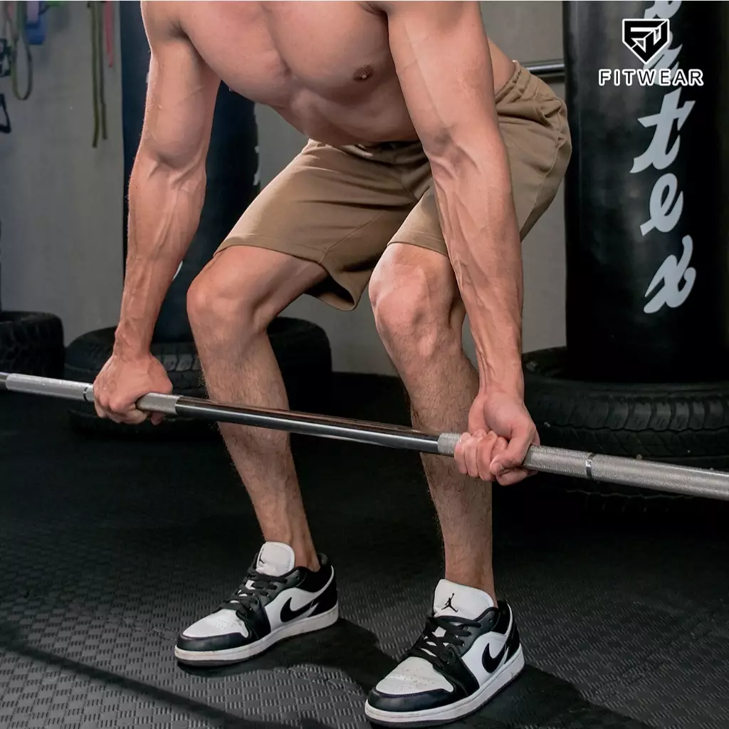 Fitwear - Celana Pendek Olahraga Pria JAYDEN BASIC SHORT - BRONZE BEIGE