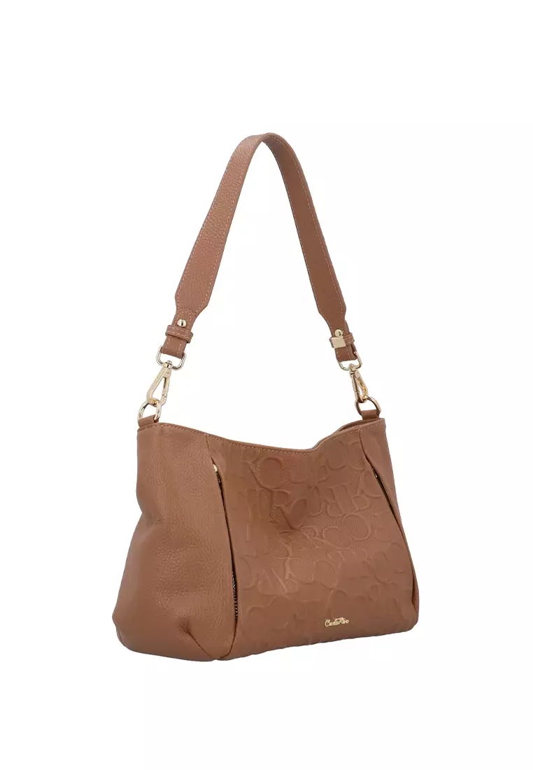 CR Sterling 2-Way Shoulder Bag - Dark Beige