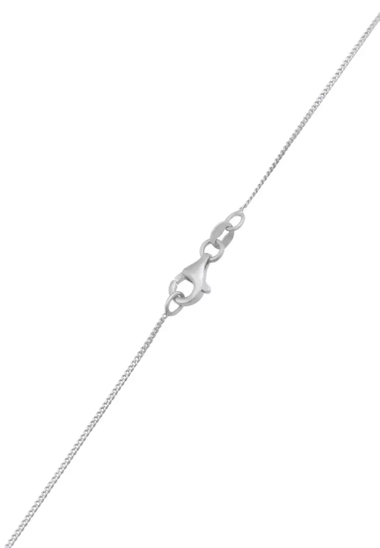 Kalung Perhiasan Perak 925 Wanita Ribbon Zirconia