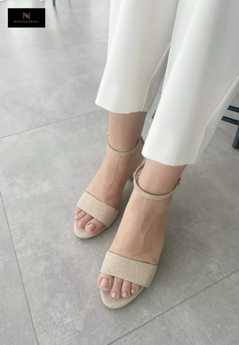Nicholas Edison Heel Agra Light Gold