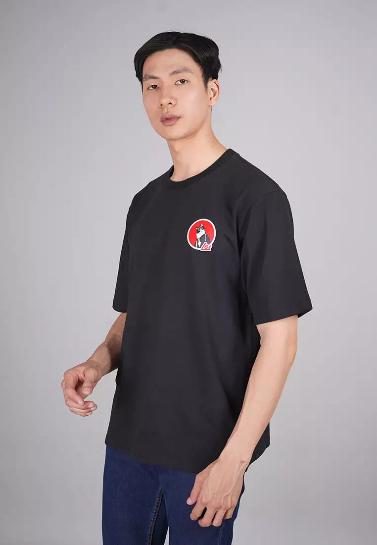 LGS Street - Kaos Oversize - Streetwear - Hitam - Unisex - Cat - SO.30.H008.003.C