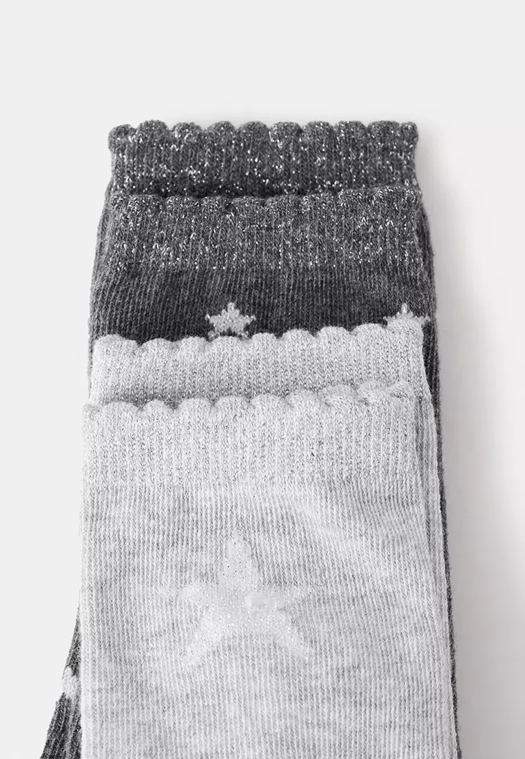 2 Pack Patterned Socks