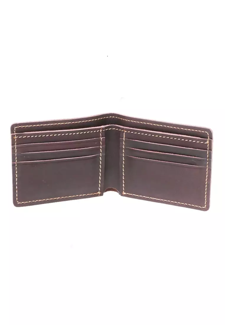 Berkly Dompet Fashion Pria Handmade Many Slot Material Genuine Leather Kulit DPBW ORIGINAL - Brown