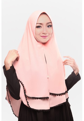 Cotton Bee Azra Khimar - Dusty Pink
