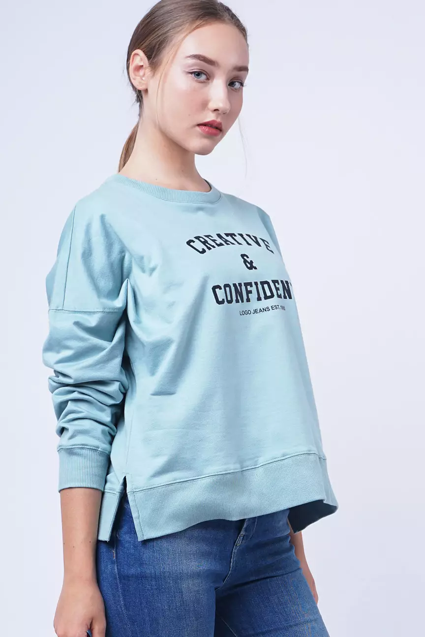 Sweater Wanita Davera Light Green