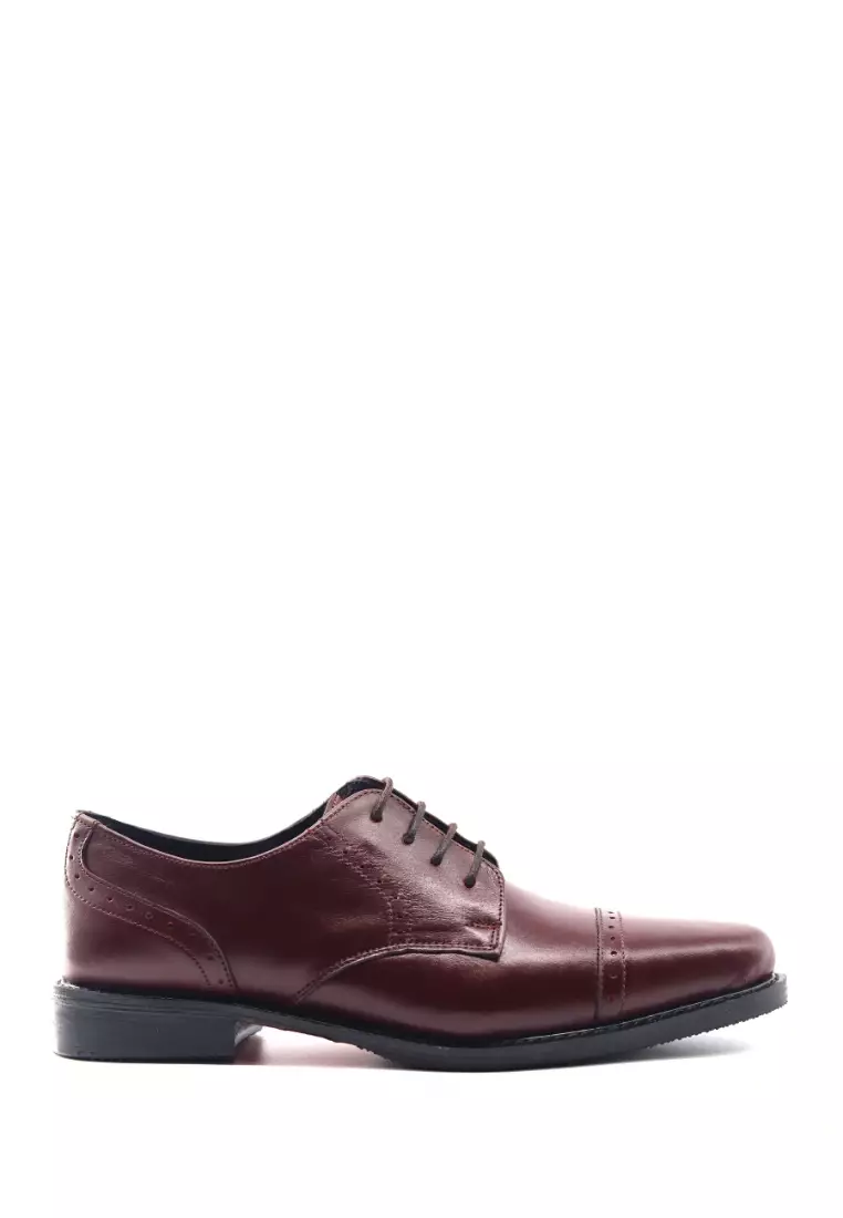 Discount on Jirras  shoes - SKU: Jirras Derby Captoe Genuine Leather Filipino Handcraft Burgundy Jericho