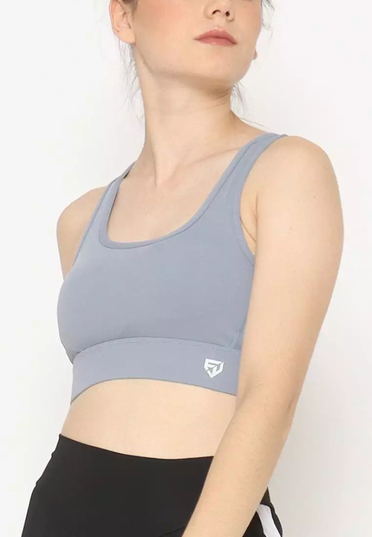 FITWEAR - CHARLENE HOOK SPORTBRA - BABY BLUE