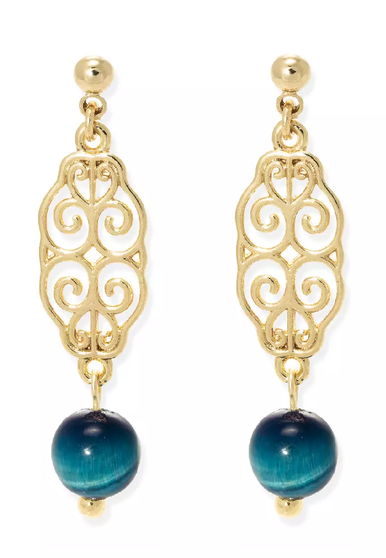 Gold earrings real hotsell