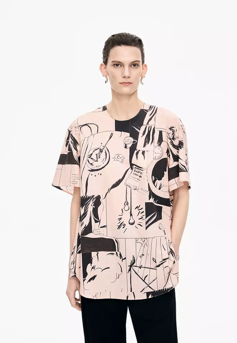 全棉任意形OVERSIZE短袖TOP