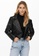 JACQUELINE DE YONG black Etta Faux Leather Jacket 42A1CAAC0ECD5AGS_4