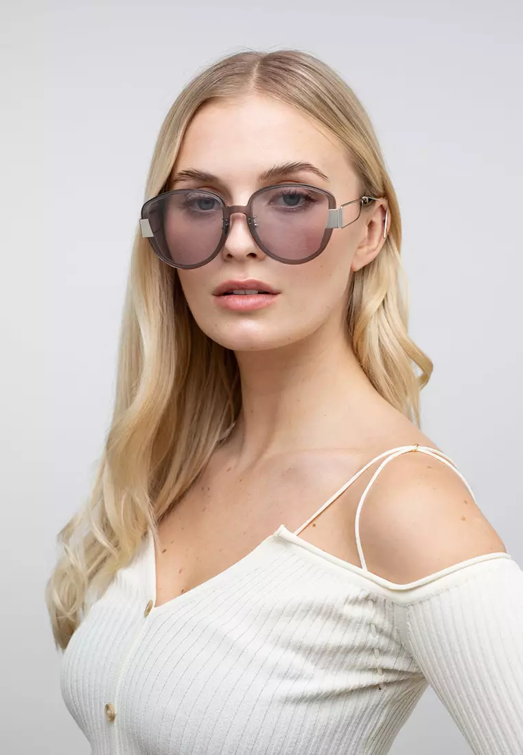 Mars (PW4-Grey) Luxury Designer Sunglasses from London for Women