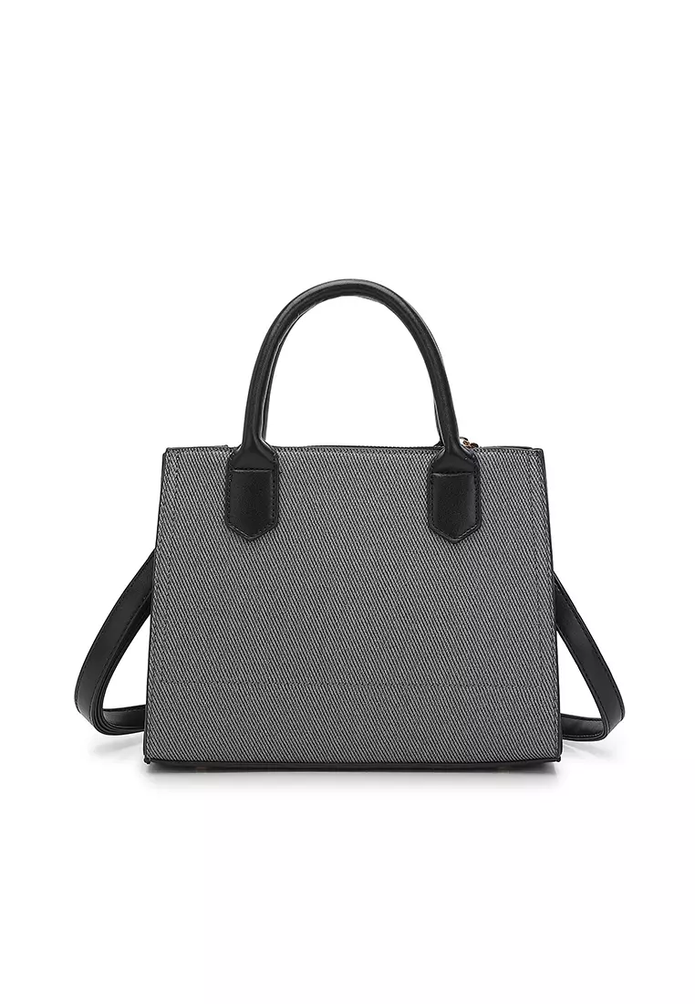 Women's Top Handle Bag / Sling Bag / Crossbody Bag / Shoulder Bag (Tas Tangan Wanita / Tas Selempang Wanita / Tas Bahu Wanita) - Hitam