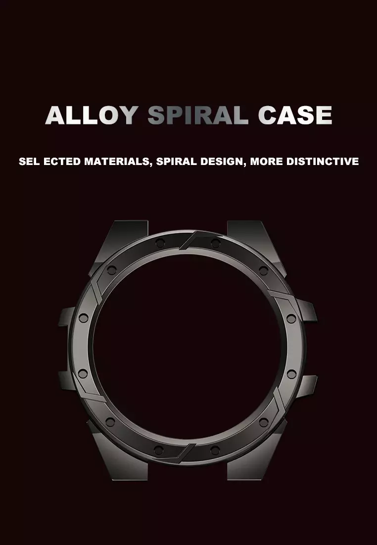 Jam Tangan Pria Anit Air Digital Analog Olahraga Bercahaya Multifungsi Tali Silikon Jam Tangan Cowok Original hitam