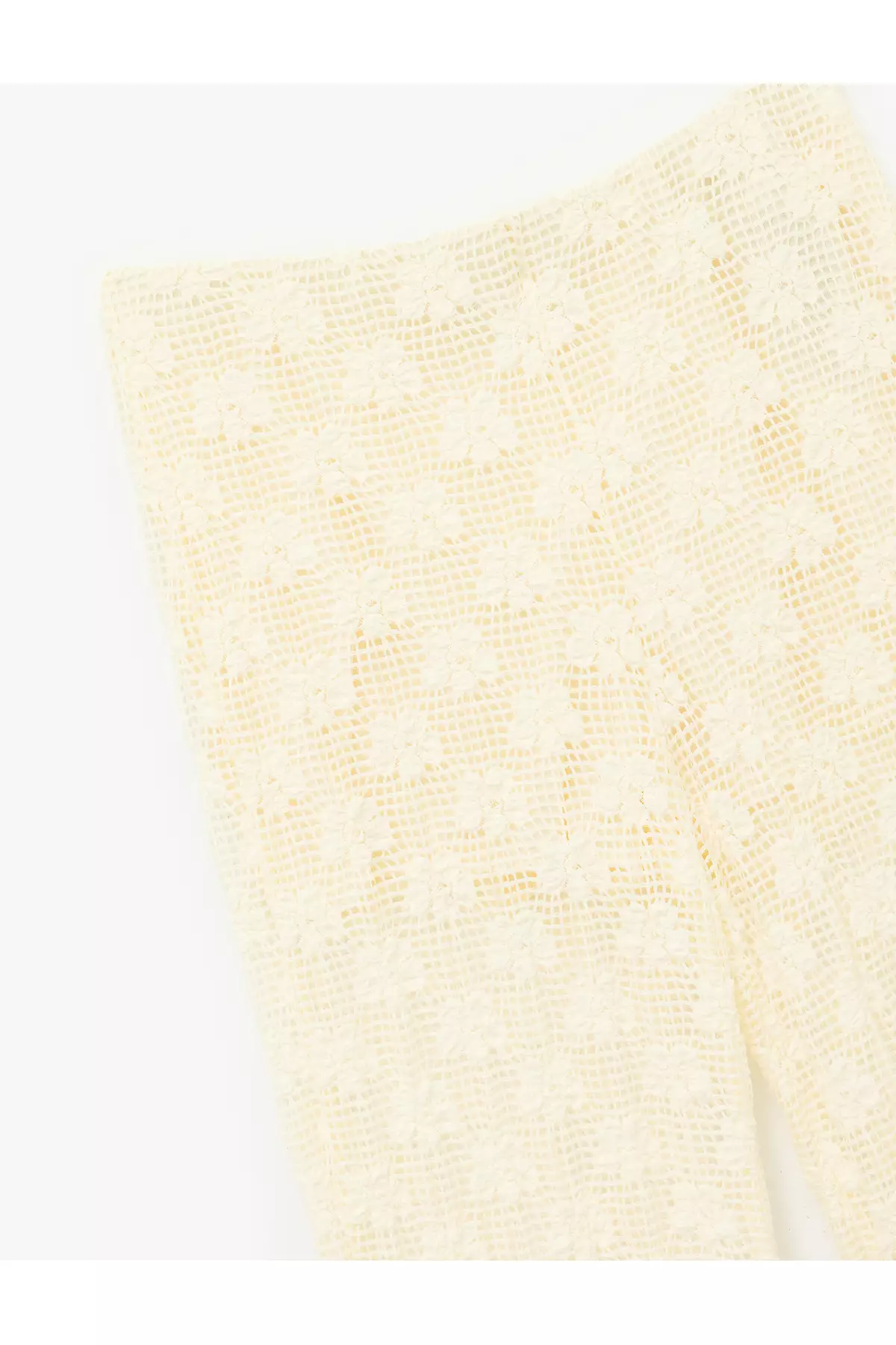 X Melis Ağazat - Half-Lined Loose Straight Leg Lace Trousers