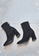 Twenty Eight Shoes black Suede Leather Mid-Cut High Heels Boots VB8095 384A0SHFA89E27GS_6