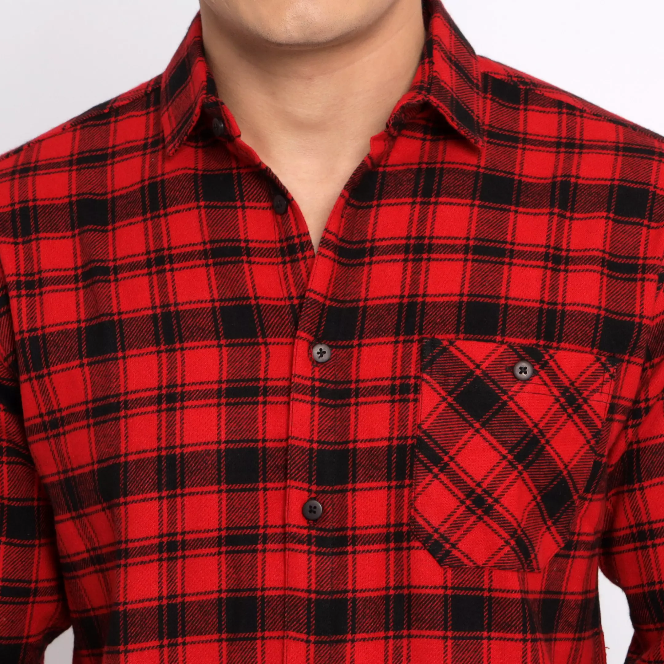 Simple Perfect Kemeja Pria Flanel Lengan Panjang Premium | Flanel Casual Shirt 7738