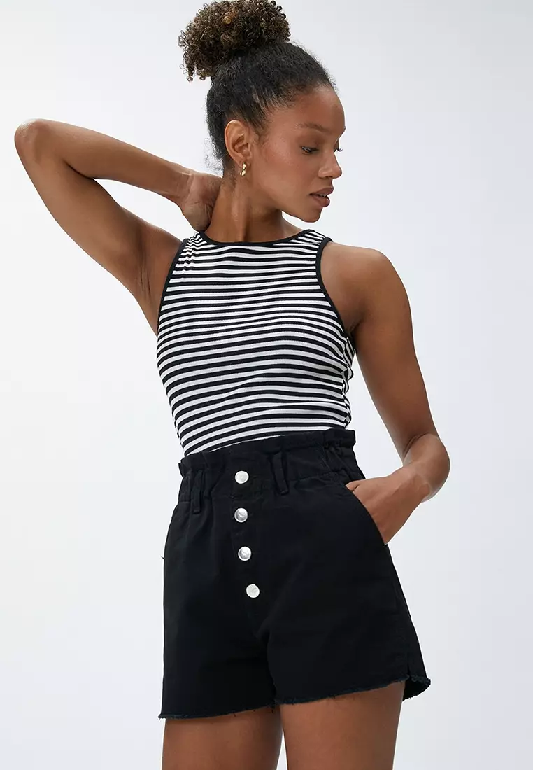 High Waist Denim Shorts