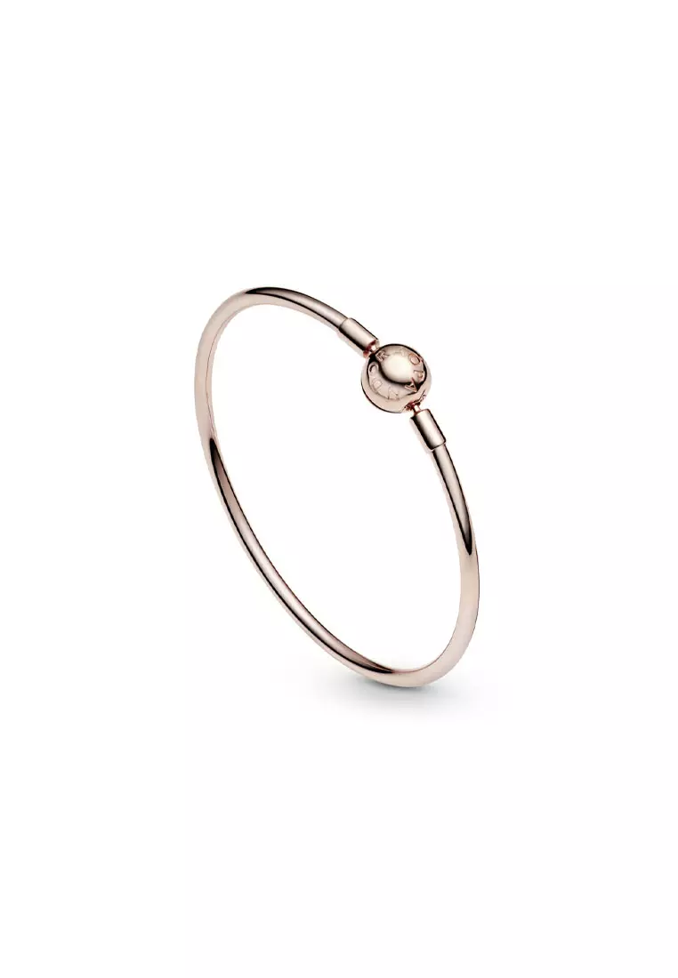 Pandora Moments 14K Rose Gold-Plated Bangle