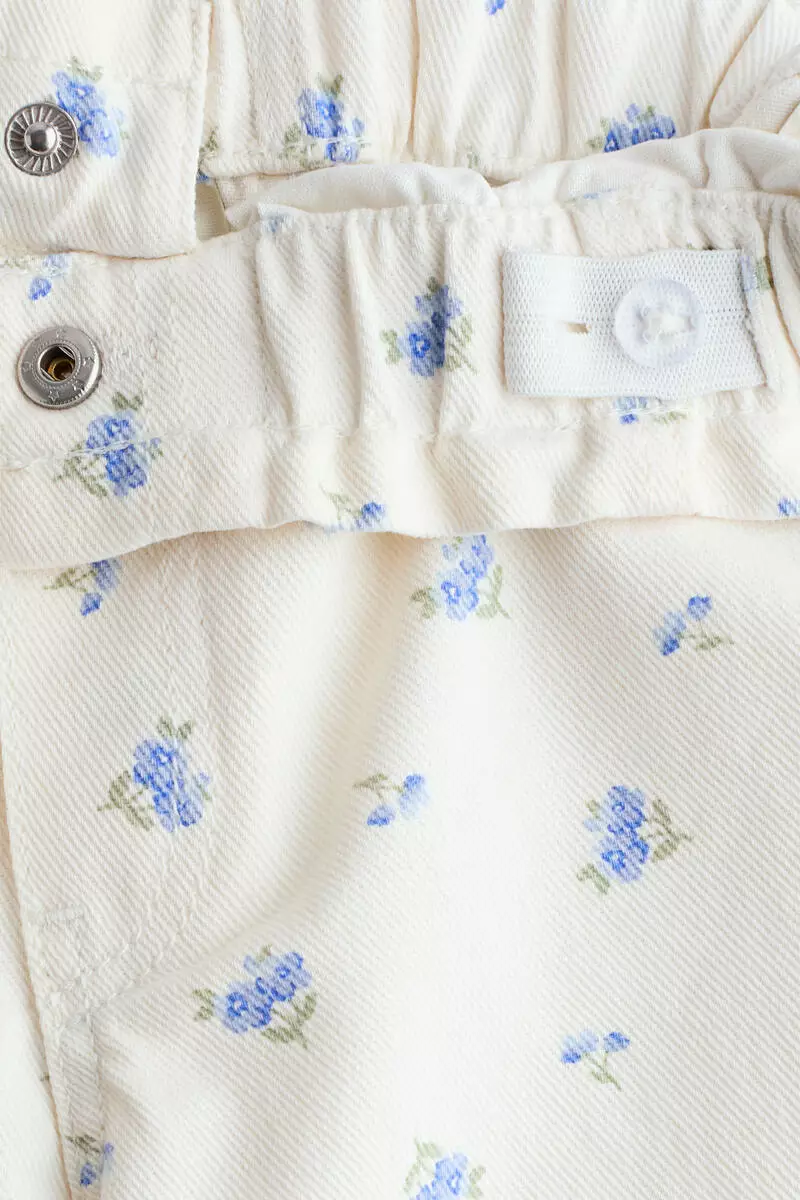 Wide Leg paper bag jeans