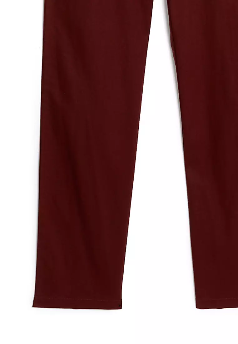 Regular Fit Linen Blend Trousers